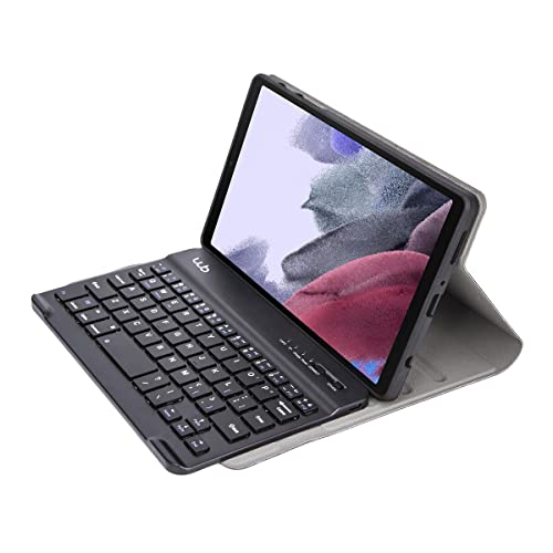 WB Capa com Teclado Para Tablet Samsung Galaxy Tab A7 Lite 8.7" Polegadas Couro Preto com duração de até 35 horas de bateria